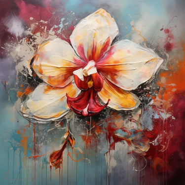 Orchid Abstract Canvas